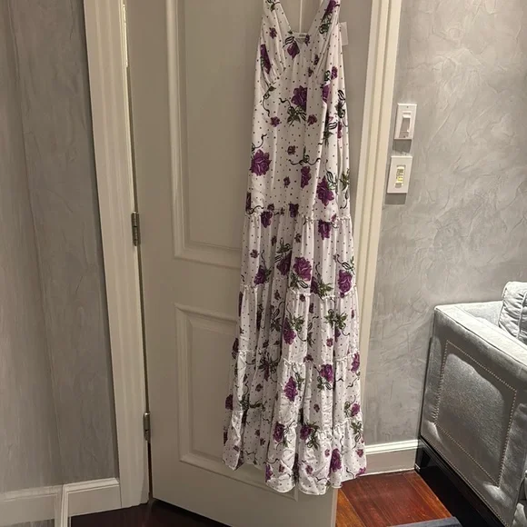 Floral Purple and White Women's Dress